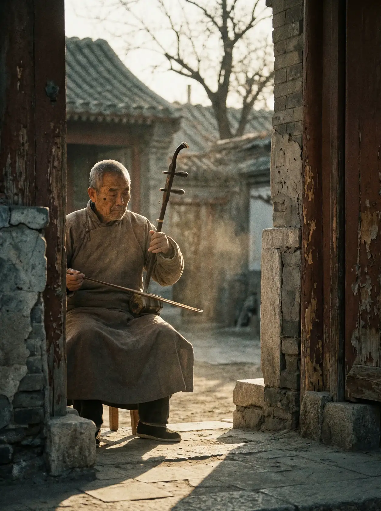 独立剧情电影《庭院独奏》海报 - 国产视频